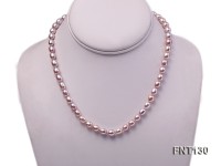 7-8mm Lavender Freshwater Pearl Necklace and Bracelet Set