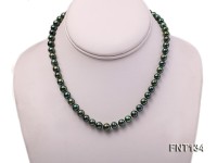 6-7mm Peacock Green Freshwater Pearl Necklace and Bracelet Set