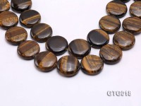 wholesale 25mm Oval Tigereye Pieces Strings