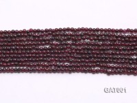 Wholesale 3.5mm Deep Red Round Garnet String
