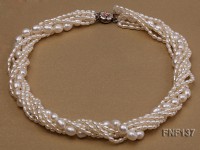 Multi-strand White Cultured Freshwater Pearl Necklace