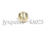 18mm Round Golden Gilded Frosted Cooper Beads Accessories