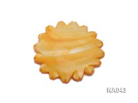 50mmYellow Flower-shaped Shell Jewelry Accessory
