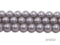 Wholesale 18mm Round Grey Seashell Pearl String