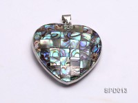 45x47mm Heart-shaped Abalone Shell Pendant