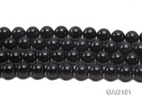 wholesale 14.5mm round black agate strings