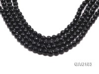 wholesale 7.5mm round black agate strings