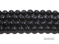 wholesale 14mm round black agate strings