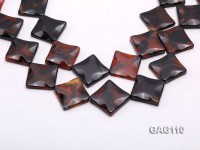 wholesale 25mm square agate pieces strings