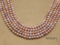 Wholesale AAA-grade 9-10mm Natural Round Freshwater Pearl String