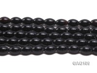 wholesale 14x10mm oval black agate strings