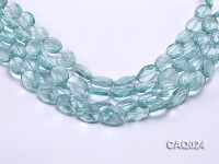 Wholesale 13x18mm Oval Faceted Simulated Aquamarine Beads String