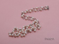 6.5mm natural round freshwater cultured pearl necklace