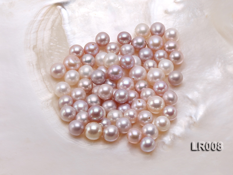 7.5-8.5mm Natural Lavender Round Freshwater Loose Pearl