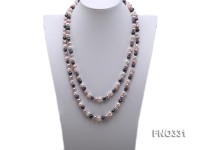 8-9mm multicolor round freshwater pearl necklace