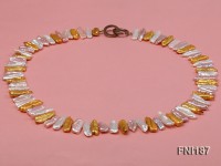 Classic 7x20mm Colorful Freshwater Pearl Sticks Necklace