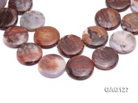 wholesale 35mm round agate pieces strings
