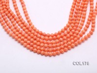 Wholesale 7mm Lantern-shaped Orange Coral Beads Loose String
