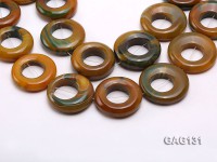 wholesale 45-50mm ring-shaped agate loose strings
