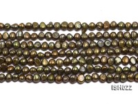 Wholesale 4x7mm Olive Side-drilled Cultured Freshwater Pearl String