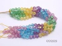 Wholesale 12mm Round Multi-color Simulated Crystal Beads String