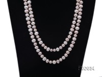 8-9mm colorful round freshwater pearl necklace