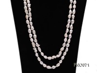 8x12mm white baroque freshwater pearl necklace