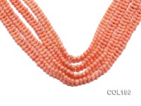 Wholesale 5x10mm Bone-shaped Light-orange Coral Beads Loose String