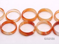 wholesale 50mm red ring-shaped agate loose strings