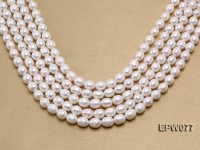 Wholesale 7x8mm A grade White Rice-shaped Freshwater Pearl String
