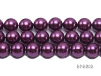 Wholesale 20mm Round Wine Red Seashell Pearl String
