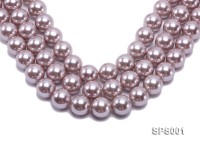 Wholesale 20mm Lavender Round Seashell Pearl String