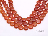 wholesale 18.5mm round red agate pieces strings