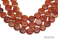 wholesale 21mm round red agate pieces strings