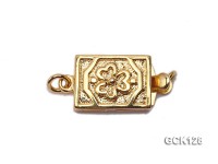 8X17mm Single-strand Golden Gilded Clasp