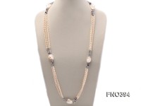 5mm Natural White Flat Freshwater Pearl Necklace