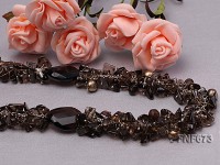 Smoky Quartz and Freshwater Pearl Necklace