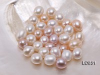 Wholesale 11.5×15-12x16mm Classic White Drop-shaped Loose Freshwater Pearls