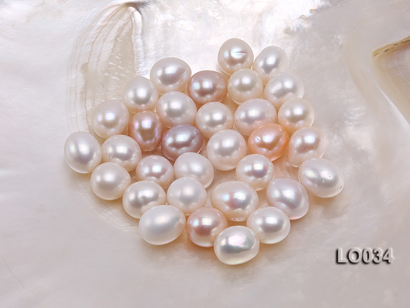 Wholesale 12X13.5mm Classic White Drop-shaped Loose Freshwater Pearls