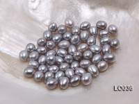 Wholesale 7.5X10mm Silver Drop-shaped Loose Freshwater Pearls