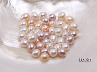 Wholesale 9X12.5-10X13.5mm Classic White Drop-shaped Loose Freshwater Pearls