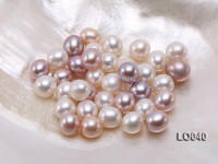 Wholesale 10.5×11.5mm Classic White Drop-shaped Loose Freshwater Pearls