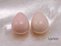 Wholesale 10x13mm Teardrop Pink Yellow Loose Seashell Pearl