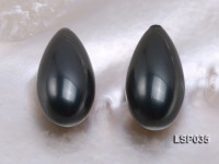 Wholesale 10x21mm Teardrop Black Loose Seashell Pearl