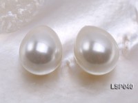 Wholesale 13x18mm Teardrop White Loose Seashell Pearl