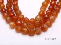 wholesale 18mm faceted red round agate strings