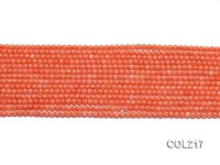 Wholesale 2.5mm Round Pink Sponge Coral Beads Loose String
