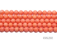 Wholesale 10mm Round Pink Sponge Coral Beads Loose String