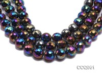 Wholesale 16mm Round Colorful Faceted Crystal Beads Strings