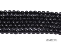 wholesale 8mm round black agate strings